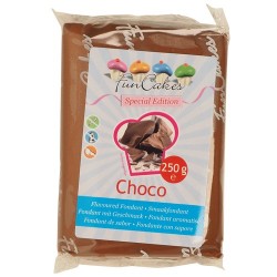 Brun sockerpasta m chokladsmak, 250g (Choco)